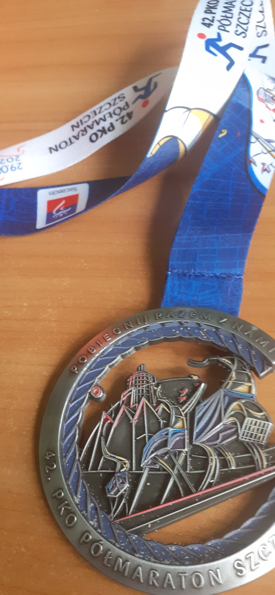 Zdjęcie do wpisu: Medal z półmaratonu PKO w Szczecinie.