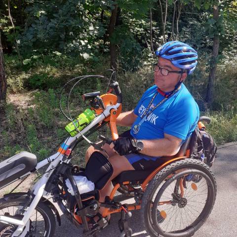 Zdjęcie do wpisu: Na ścieżce rowerowej w Otwocku.