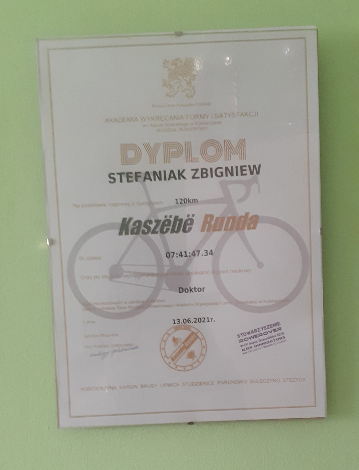 Zdjęcie z archiwum osiągnięć Zbigniewa Stefaniaka